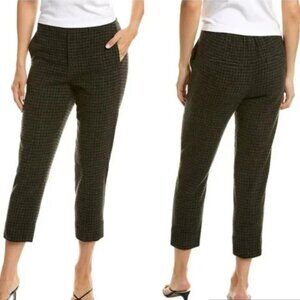 Vince Check Plaid‎ Wool Cashmere Easy Pull On Pants 1X